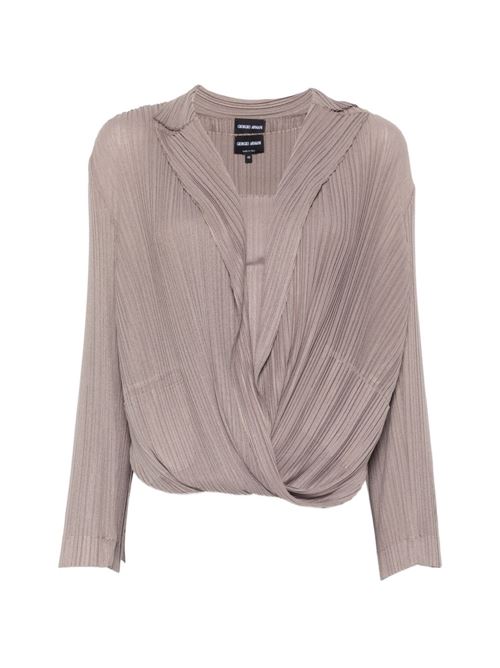 Pleated jersey shirt GIORGIO ARMANI | GW003427AF23439U6200